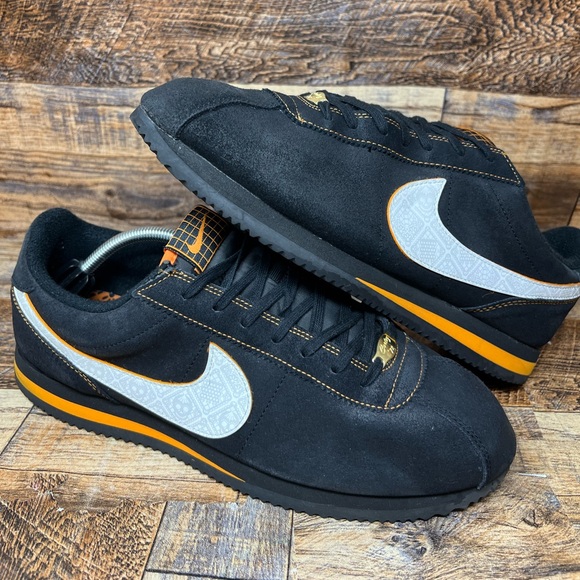 Nike Cortez Day of the Dead Black White Orange Shoes Men’s 12 Dio Los Muertos - Picture 1 of 8